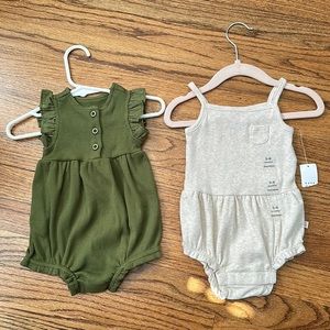Two New Baby Gap Rompers